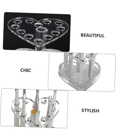 DOITOOL 2pcs Nail Art Heart Pen Holder Eyeliner Pencil Eyeliner Holder Makeup Brush Holder Lipstick Stand - Buy Online on GoSupps.com