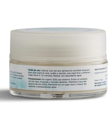 Detox Face Mask Pore Cleanse Detoxifies Prevents Breakouts Hydrates Deeply Cleanses Clear Spots Blackheads Ice Effect Natural Organic Mediterranean Ingredients 100 ml by Mediterranean Spirit - Buy Online on GoSupps.com