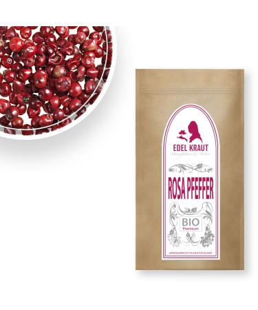 Rosa pepper organic 100g |Noble herb - 100% natural pink pepper berries - Premium pink berry pepper completely free of any additives - red pepper grains - red pepper berries - 100% natural organic pink pepper 100 g