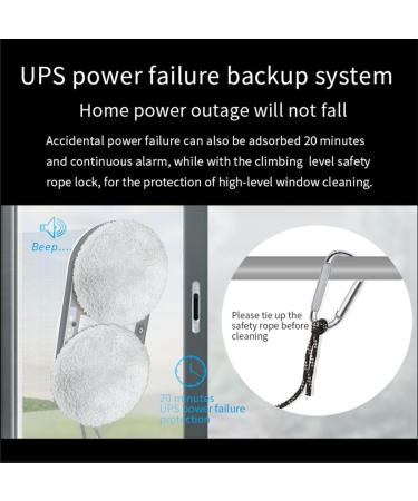 Window Cleaner Robot 5600PA Strong Suction Automatic Water Spray Robot Window Cleaning Tool Double Suction Cup Suction Ups Power Protection Wireless Remote Control Command Suitable For Indoor An - Buy Online on GoSupps.com