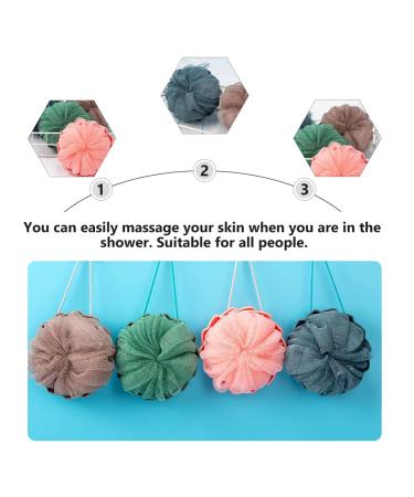 2pcs Pumpkin Bath Balls | Exfoliating Sponge & Scrubber | Mens Loofah for Shower | Bathroom Supplies - Buy Online on GoSupps.com