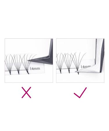 Shop 5D Russian Eyelash Extensions - Prefabricated Fans 0.05mm D Curl (8-14mm) for Stunning Lashes - Buy Online on GoSupps.com