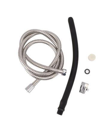 XCELLO shower inlet system stainless steel flushing set suitable for reuse at home promotes bowel movements easy to store.