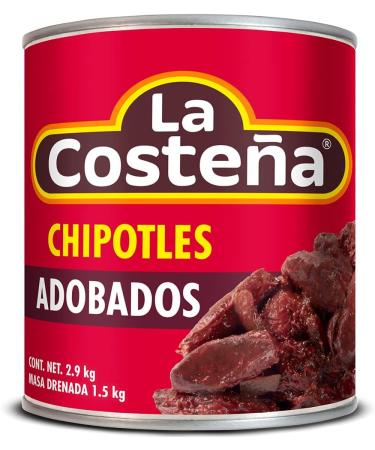 La Costena Chipotle in Adobo 2.8kg / Mexican Chipotle Chilli Peppers in Adobo Sauce Large Can - Buy Online on GoSupps.com