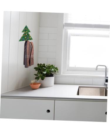 ABOOFAN 4pcs Christmas Hook Metal Clothes Rack Holiday Wall Hooks Adhesive Hook Hanger Winter Jacket 9X7CM As Shown - Buy Online on GoSupps.com