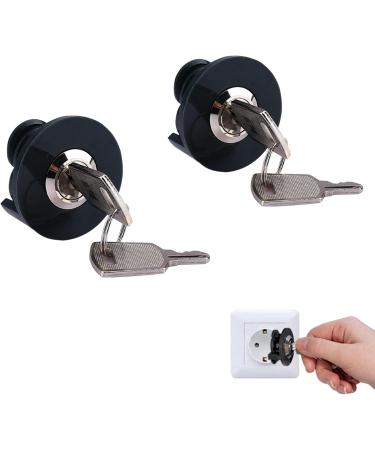 Quxvena Shuokang STCCSCHLOSS prevent electric theft prevents the contact of children pets with electrical devices.Widespread indoors and outdoors 2-pack