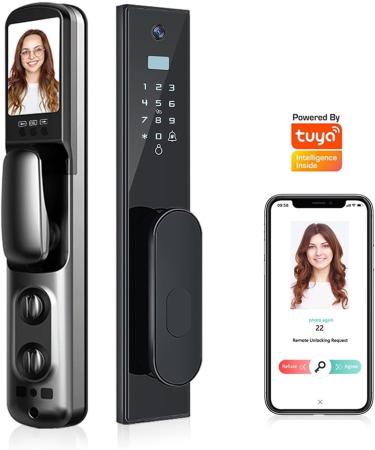 Automation WiFi Visual Smart Fingerprint APP Remote Control Password Door Lock Home Anti-Theft Electronic Lock (Color : Sky Blue Size : 30X240MM) (Sky Blue 30X388MM) - Buy Online on GoSupps.com