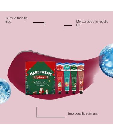 Christmas Hand Cream | Nourishing Hand and Lip Care | Travel Size Lip Balm - For Students Winter Travel Mothers Friends Wives Beauty Lovers Professionals - Buy Online on GoSupps.com
