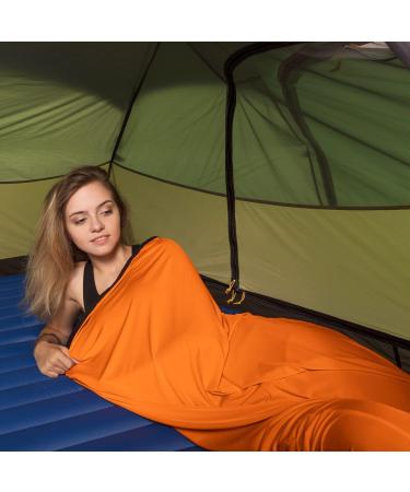 Naturehike High Elasticity Sleeping Bag Liner - Lightweight & Portable for Camping, Travel, Hostels - Orange - Buy Online on GoSupps.com