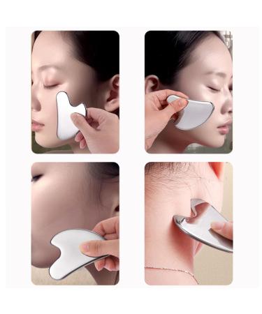 JDXun Gua Sha Stainless Steel Massage Tool - Heart Shape Gua Sha for Face & Neck Skincare - Buy Online on GoSupps.com