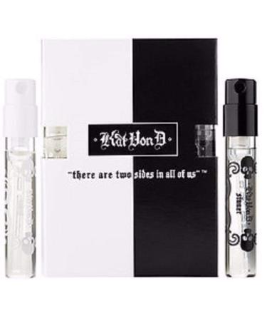 Kat Von D Saint & Sinner Eau de Parfum Perfume Duo Sample Vials Set 0.05 oz each