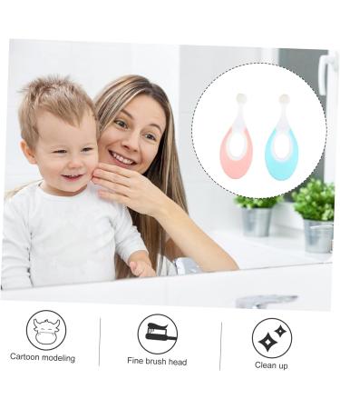 Gleavi 2ST Children's Toothbrush Set - Soft Brass Micro-Hand Brush for Toddler Oral Care - Baby & Toddler Combo Plate Miniature PBT - Buy Online on GoSupps.com