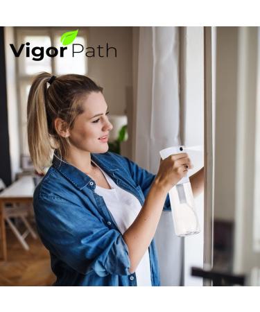 VIGOR PATH Continuous Spray Nano Fine Mist Hair Spray Bottle - Empty & Reusable Beauty/Cleaning Solution - 5oz/150ml - Buy Online on GoSupps.com