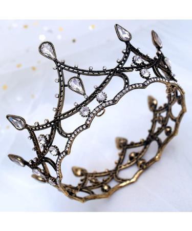 Beaupretty Black Wedding Bride Crown & Tiara - Baroque Rhinestone Hair Jewelry for Birthday & Pageant - Buy Online on GoSupps.com