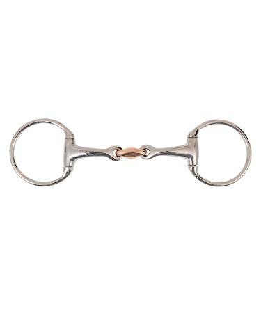 EggButt Snaffle Bit Curved MP Stainless Steel with Copper Lozenge (UKSALES25 ) (5.5 INCHES /13.97 CM)