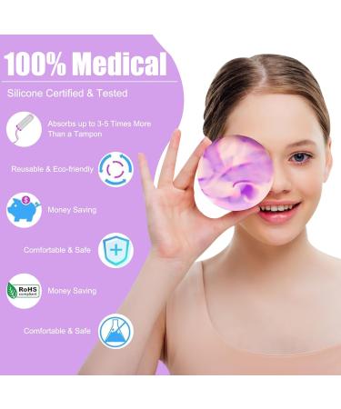 Wusanan Menstrual Disc - 2 PCs Eco-Friendly Silicone Cups for Active Women | Ideal for Sports Swimming & Intimacy - Buy Online on GoSupps.com