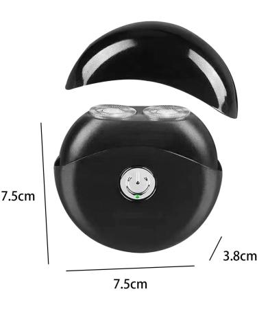 Compact Electric Shaver for Men - Sleek Black Grooming Solution | International Shipping Available - Buy Online on GoSupps.com