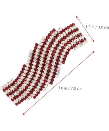 Beaupretty Hair rhinestone hairpin Bride hair clips Rhinestone hair clips Hair barrettes for women Red accesorios para mujer hair clips for thick hair decorate Miss middle East Clips - Buy Online on GoSupps.com