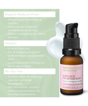 Spilanthox Therapy Eye-Lifting Fluid - Anti-Aging Care with Spilanthol Hyaluronic Acid & Aloe Vera - Vegan Natural Cosmetics - 15ml - Buy Online on GoSupps.com