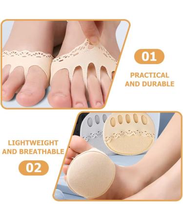 Beaupretty Women's Pumps Toe Topper Liner Socks - 3 Pairs Invisible Half Socks for High Heels & Sandals - Buy Online on GoSupps.com
