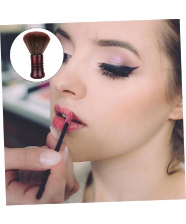 Beavorty 1PC fiber wool Powder Mineral Brush tool Hairdressing Hair Brush neck dust brush wooden handle hair brush soft bristle cleaning Hair Brush travel makeup brush hair - Buy Online on GoSupps.com