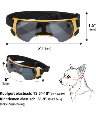 Petleso UV Protection Glasses for Small Dogs - Wind & Eye Protection Sunglasses for Motorcycle & Dog Bike Basket - Buy Online on GoSupps.com