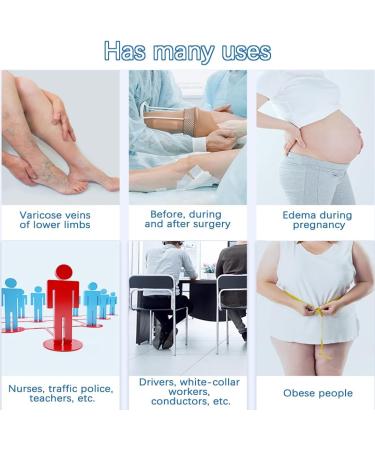 Shop Medical Compression Stockings for Women & Men - Graded Support for Varicose Veins & Edema | Anti-Thrombosis Socks in Black Size L - Buy Online on GoSupps.com