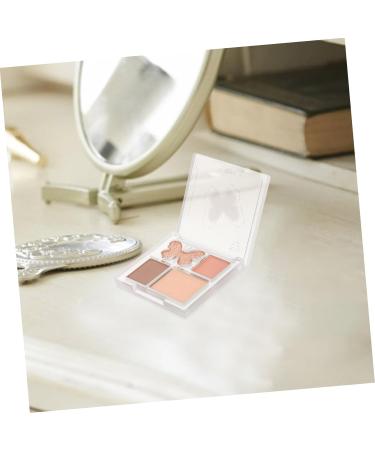 VINTORKY Plastic Pink Eyeshadow Palette Eye Shadow Plate Glitter Eyeshadow Makeup Tray - Buy Online on GoSupps.com