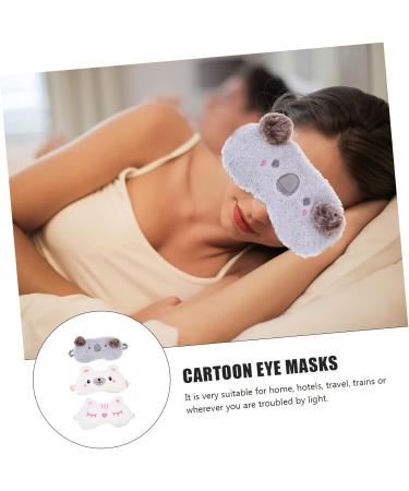 Beaupretty 6 Pcs Plush Eye Masks | Furry Cartoon Sleep Masks & Blackout Eye Covers for Adults | Travel Cotton Eye Patches - Buy Online on GoSupps.com