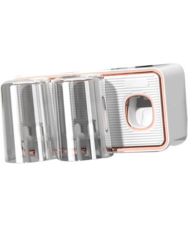 Tyenaza Toothbrush Caddy | Drill-Free Toothbrush Storage Rack with Automatic Toothpaste Pump | White | International Shipping Available - Buy Online on GoSupps.com
