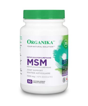 Organika MSM- Joint and Inflammation Support- 90 vcaps Natural 90 Count (Pack of 1)