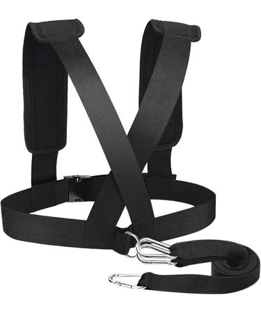 5X Fitness Equipment Shoulder Harness | Gym Pull Sled Drag Strap for Weight Training & Speed Workouts - Upgraded Sport Accessory - Buy Online on GoSupps.com