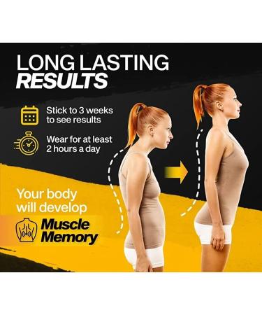 Mount Tech Posture Corrector for Men and Women - Adjustable Upper Back Brace for Neck, Shoulder, and Back Support - Buy Online on GoSupps.com