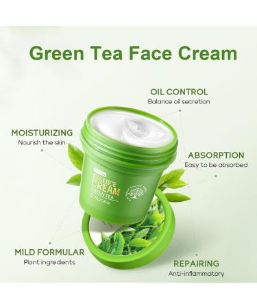 Green Tea Face Routine Set for Women | Antioxidant Skin Care with Serum Eye Cream Cleanser & More | Moisturize & Control Oil - Buy Online on GoSupps.com