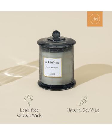 La Jol e Muse Moroccan Amber Fragrance Candle - Luxury 280g Soy Wax Gift Candle for Women & Men - 70 Hours Burn Time in Elegant Glass - Buy Online on GoSupps.com