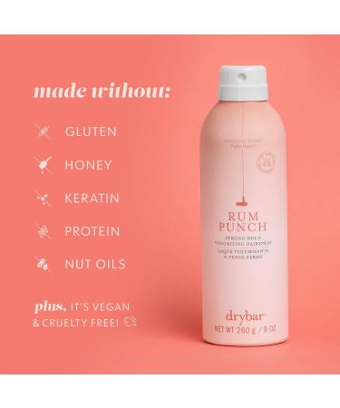Drybar Rum Punch Strong Hold Volumizing Hairspray | Holds Style for 24 Hours and Instantly Doubles Volume * No Flakiness or Buildup Maximum Hold for Hair Styles and Updos Vegan & Cruelty Free - Buy Online on GoSupps.com