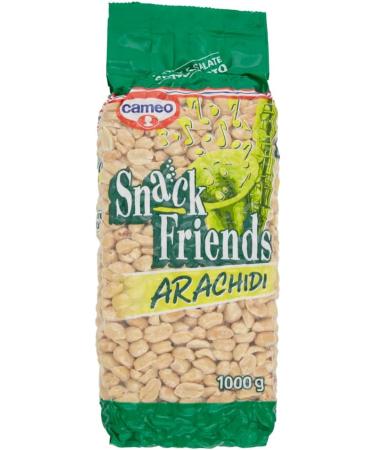  Italian Gourmet E.R. Cameo Snack Friends Peanuts Pack of 3 x 400g boxes for roasted and salted peanuts 1kg - Buy Online on GoSupps.com