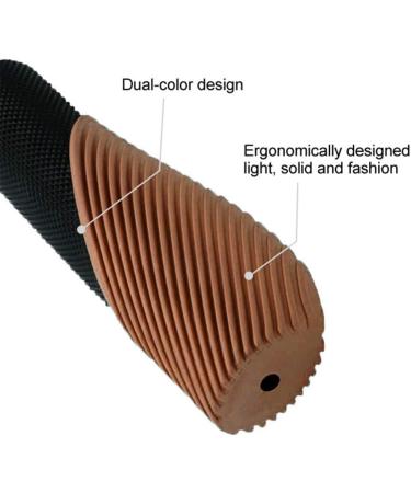TOPCABIN Bike Grips - Ergonomic Two-Color Rubber Handlebar Grips for Comfortable MTB and Road Bikes - Brown (1 Pair) - Buy Online on GoSupps.com