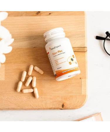 SANAEXPERT VISION PLUS - Enhance Eye Health & Vision Support with Lutein Zeaxanthin Coenzyme Q10 Vitamins A & E - 60 Capsules for Optic Nerve Health - International Shipping Available - Buy Online on GoSupps.com