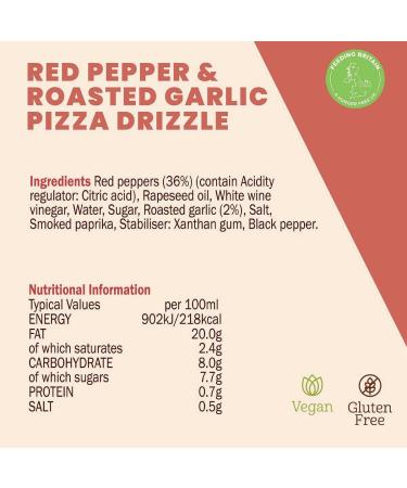 Cottage Delight - Red Pepper and Roasted Garlic Pizza Drizzle 100ml - Buy Online on GoSupps.com