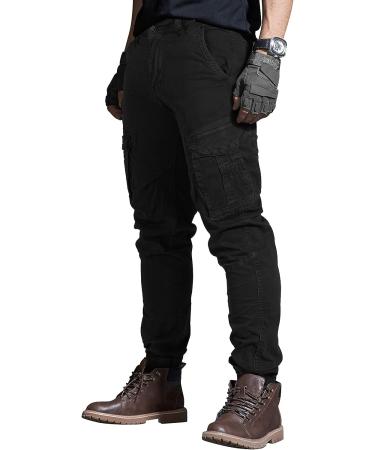 OUTSON Men's Work Cargo Pants - Ripstop Construction Flex Pants for Outdoor Hiking - Black 36 - Buy Online on GoSupps.com