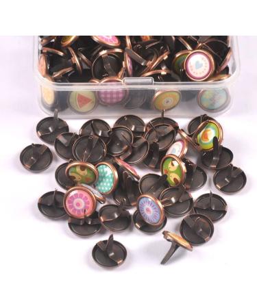 150pcs Cartoon Pattern Metal Paper Fasteners Brads for Scrapbooking and DIY Crafts - Buy Online on GoSupps.com