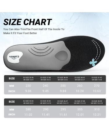 VALSOLE Thick Warm Wool Insoles - Arch Support for Plantar Fasciitis, Overpronation, Flat Feet, Metatarsalgia, Heel Pain - Fleece Thermal Insoles (Brown) - Buy Online on GoSupps.com