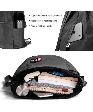 Waterproof Drawstring Gym Backpack Bag for Men & Women - Black Gym Sack Mini Travel Daypack - Buy Online on GoSupps.com