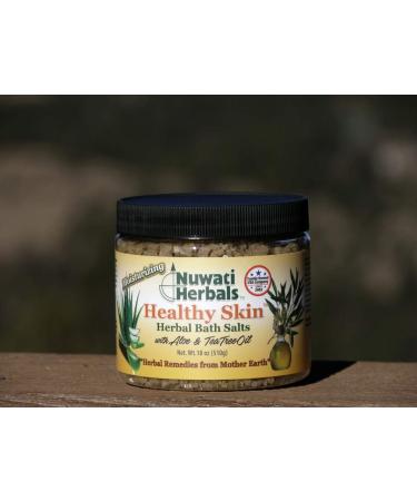 Healthy Skin Herbal Bath Salts - Moisturizing & Soothing with Aloe & Tea Tree Oil | 18 oz - International Shipping Available - Buy Online on GoSupps.com