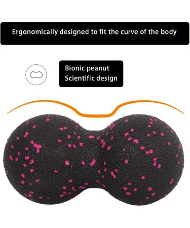 2-Pack Peanut Massage Balls for Muscle Relief & Fascia Stretching - Red Black Pink White Blue - Buy Online on GoSupps.com