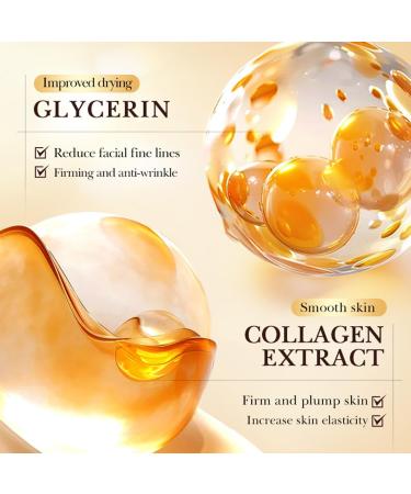 24K Golden Collagen Hyaluronic Acid Facial Serum Lotion Lightweight Hydrating Nourishing Moisturizer Smoothing & Firming Skin Anti-Aging Boosts Collagen & Elasticity Face Essence Serum - Buy Online on GoSupps.com