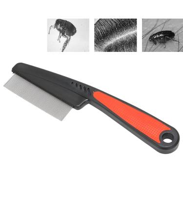Stainless Steel Handled Lice Comb for Dogs and Cats - Long Handle Grooming Tool for Head Lice and Nits Removal - Buy Online on GoSupps.com