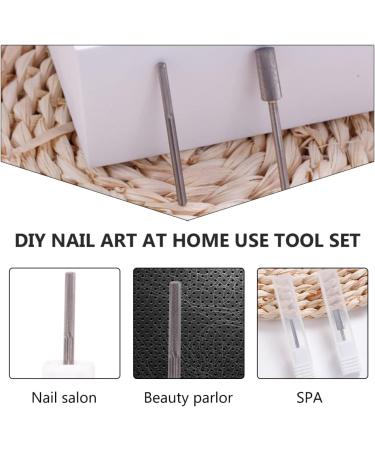 FRCOLOR 1pc Tungsten Steel Grinding Head Handpiece File Nail Art Grinding Head Manicure Drill Bits Nail Drill Nail Art Accessory Nail Bit Appendix Diamond To Rotate 3.75x0.23cm Silver - Buy Online on GoSupps.com