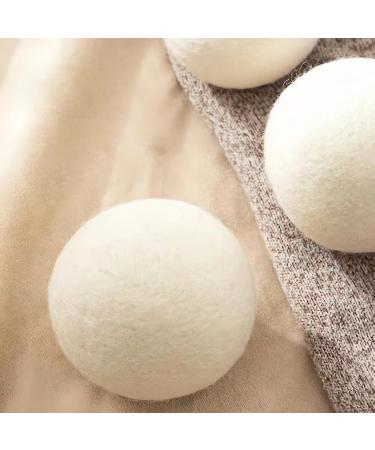XL Wool Dryer Balls 6 Pack | Reusable & Handmade | Reduce Wrinkles & Static | Fast Drying Clothes - Buy Online on GoSupps.com